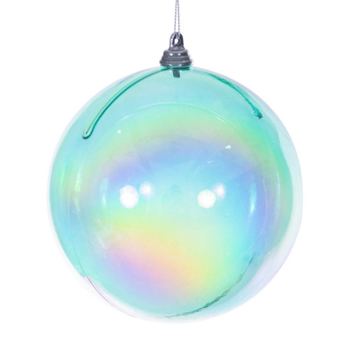 Vickerman MC250242W - 4.75 inch Teal Ball Christmas Ornament - 3 Pack