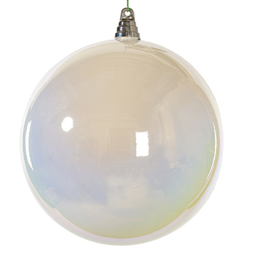 Vickerman MC250411W - 8 inch White Ball Christmas Ornament