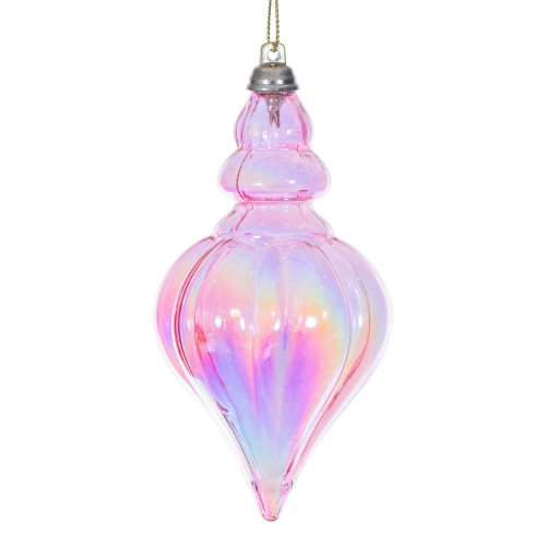 Vickerman MC251879W - 5 inch Pink Drop Christmas Ornament - 3 Pack