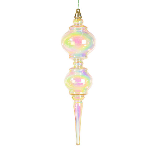 Vickerman MC252938W - 16.5 inch Champagne Finial Christmas Ornament 