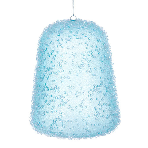 Vickerman MC254232W - 8 inch Baby Blue Gum Drop Christmas Ornament 