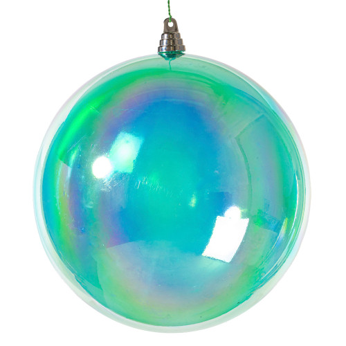 Vickerman MC255442W - 10 inch Teal Ball Christmas Ornament 