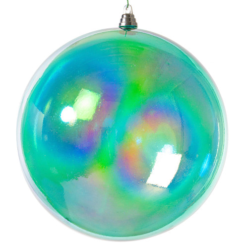 Vickerman MC255642W - 12 inch Teal Ball Christmas Ornament