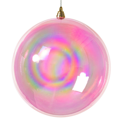 Vickerman MC255679W - 12 inch Pink Ball Christmas Ornament 