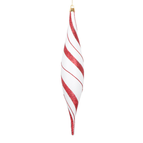 Vickerman MT231213 - 13 inch Assorted Glitter Drop Christmas Ornament - 2 Pack 
