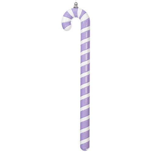 Vickerman MT252286W - 36 inch Lavender Enamel Candy Cane Christmas Ornament