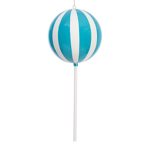 Vickerman MT252452W - 23.6 inch Light Blue Enamel Lollipop Christmas Ornament
