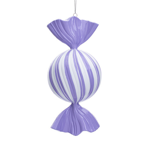 Vickerman MT252686W - 13 inch Lavender Enamel Candy Christmas Ornament 