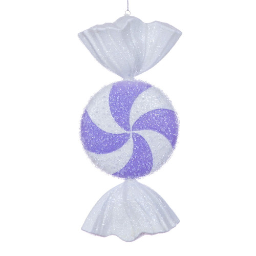 Vickerman MT255286W - 18 inch Lavender Candy Christmas Ornament 