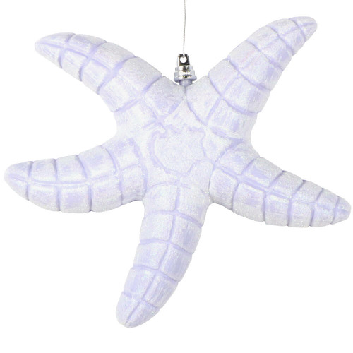 Vickerman MT255886W - 10 inch Purple Glitter Starfish Christmas Ornament 