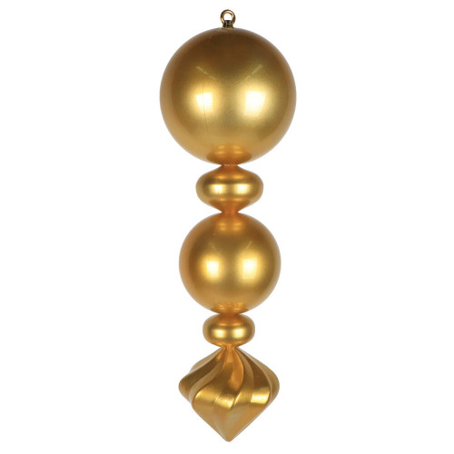 Vickerman MT257408UV - 24 inch Gold Candy Finial Outdoor Christmas Ornament 