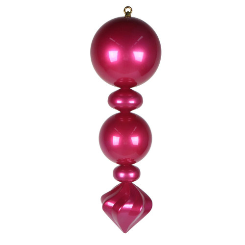 Vickerman MT257459UV - 24 inch Hot Pink Candy Finial Outdoor Christmas Ornament 