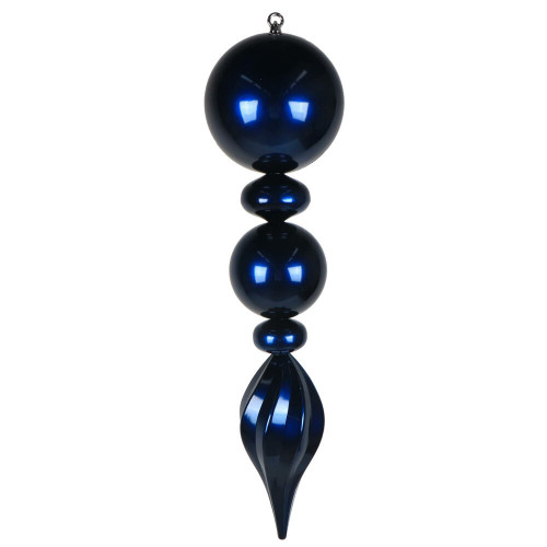 Vickerman MT257602 - 30 inch Blue Candy Finial Christmas Ornament 