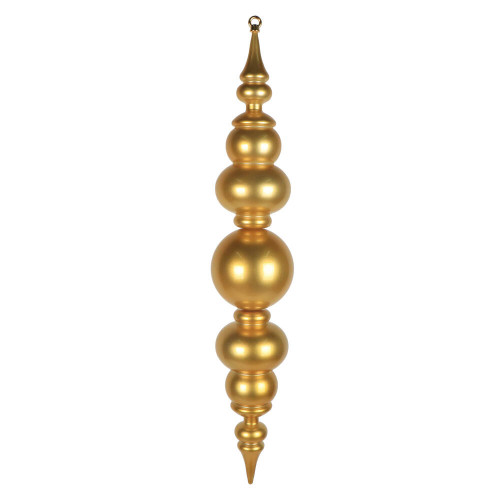 Vickerman MT258008UV - 34 inch Gold Candy Finial Outdoor Christmas Ornament 