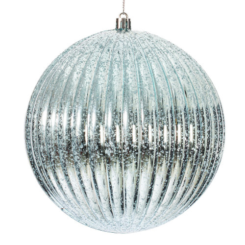 Vickerman N162432D - 6 inch Baby Blue Mercury Ball Christmas Ornament - 4 Pack