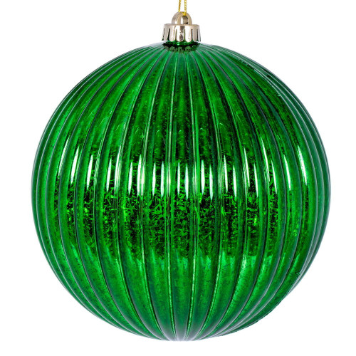 Vickerman N162504D - 8 inch Green Mercury Ball Christmas Ornament 