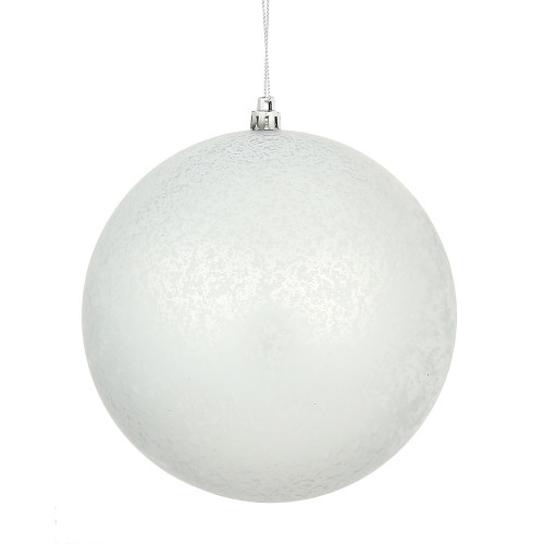 Vickerman N176407D - 8 inch Silver Matte Mercury Ball Christmas Ornament