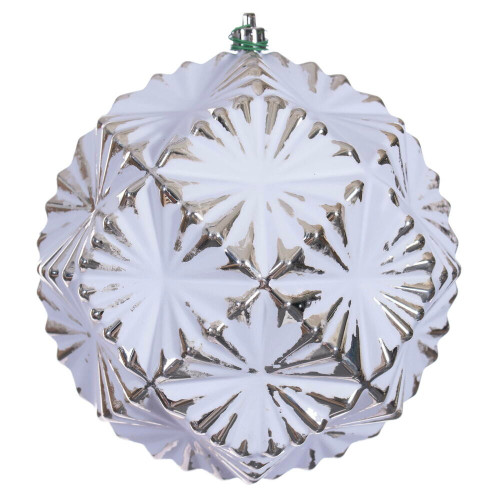Vickerman N232138D - 6 inch Champagne Ball Christmas Ornament - 4 Pack 