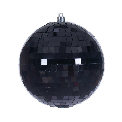 Vickerman N233217D - 4.75 inch Black Ball Christmas Ornament - 4 Pack