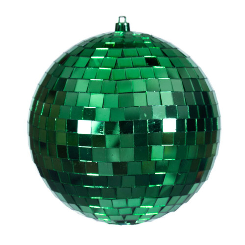 Vickerman N233304D - 6 inch Green Ball Christmas Ornament - 4 Pack 