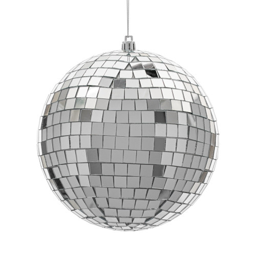 Vickerman N233307D - 6 inch Silver Ball Christmas Ornament - 4 Pack