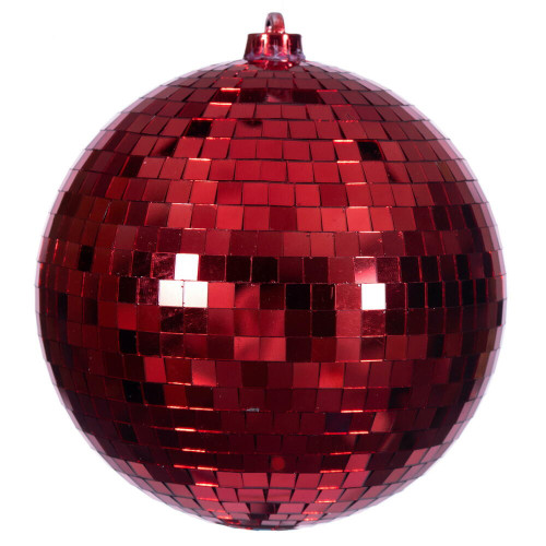 Vickerman N233403D - 8 inch Red Ball Christmas Ornament