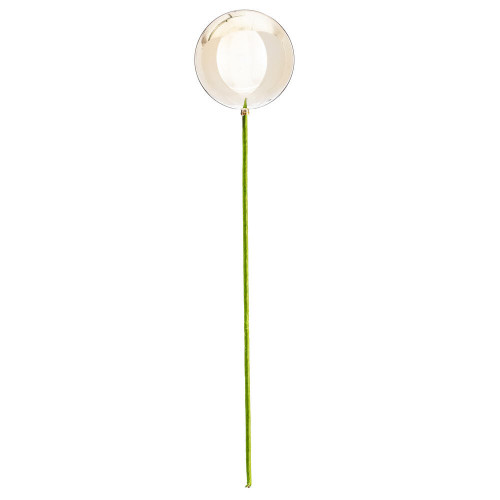 Vickerman N234438SV - 4 inch Champagne Shiny Ball on 18 inch Stick Christmas Ornament - 6 Pack