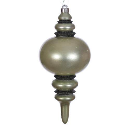 Vickerman N241323DCV - 13 inch Wrought Iron Candy Glitter Finial Outdoor Christmas Ornament 