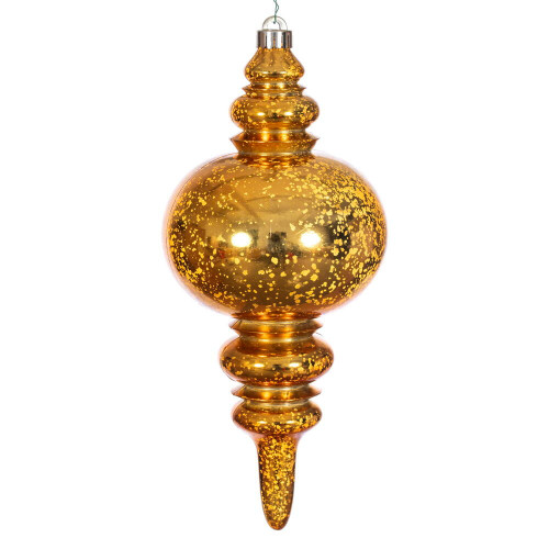 Vickerman N241530D - 13 inch Antique Gold Mercury Finial Christmas Ornament