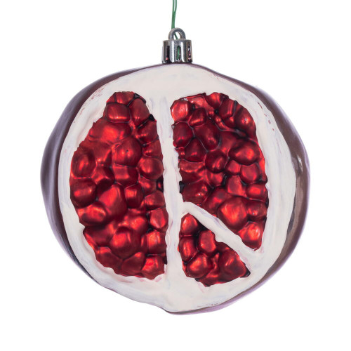 Vickerman N241703D - 4 inch Pomegranate Matte Pinecone Christmas Ornament - 6 Pack