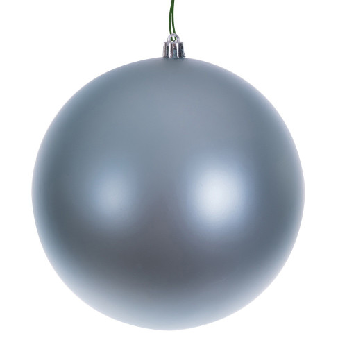 Vickerman N591232DMVL - 4.75 inch Baby Blue Matte Seamless Ball Outdoor Christmas Ornament - 4 Pack 