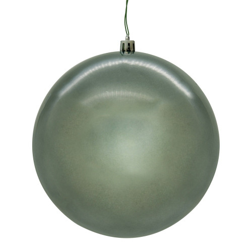 Vickerman N591287DPVL - 4.75 inch Pewter Pearl Seamless Ball Outdoor Christmas Ornament - 4 Pack 