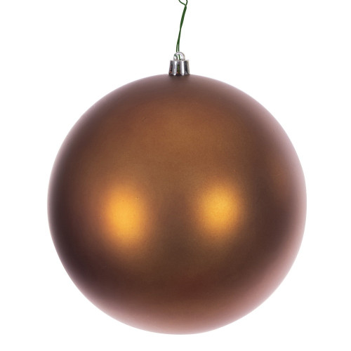 Vickerman N591288DMVL - 4.75 inch Copper Matte Seamless Ball Outdoor Christmas Ornament - 4 Pack 