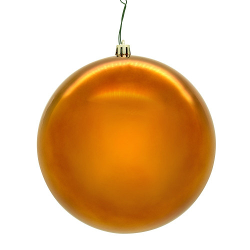 Vickerman N591588DSVL - 6 inch Copper Shiny Seamless Ball Outdoor Christmas Ornament - 4 Pack 