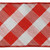 Vickerman QK240710 - Red / Silver Metallic Diagonal Wired Decorative Ribbon - 4" x 10 Yards