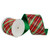 Vickerman QK240940 - Red / Burgundy Metallic Diagonal Wired Decorative Ribbon - 4" x 10 Yards
