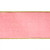 Vickerman QK242555 - Pink / Gold Velvet Wired Decorative Ribbon - 4" x 10 Yards 