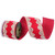 Vickerman QK251300 - Red Sequin Wired Decorative Ribbon - 4" x 5 Yards
