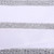 Vickerman QK251600 - White / Silver Velvet Wired Decorative Ribbon - 4" x 5 Yards