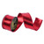 Vickerman QK251703 - Red Wired Decorative Ribbon - 2.5" x 10 Yards