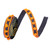 Vickerman QK252318 - Black / Orange Pom Pom Wired Decorative Ribbon - 1" x 10 Yards
