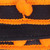 Vickerman QK252318 - Black / Orange Pom Pom Wired Decorative Ribbon - 1" x 10 Yards 