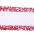 Vickerman QK252411 - White / Red Sequin Wired Decorative Ribbon - 2.5" x 5 Yards