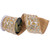 Vickerman QK252608 - Gold / Champagne Jewel Wired Decorative Ribbon - 4" x 5 Yards