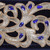 Vickerman QK252631 - Midnight Blue Dupion Wired Decorative Ribbon - 4" x 5 Yards 