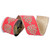 Vickerman QK252803 - Red / Green Dupion Wired Decorative Ribbon - 4" x 5 Yards