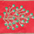Vickerman QK252803 - Red / Green Dupion Wired Decorative Ribbon - 4" x 5 Yards