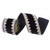 Vickerman QK253717 - Black Jewel Wired Decorative Ribbon - 4" x 5 Yards 