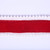 Vickerman QK254511 - Red / White Pom Pom Wired Decorative Ribbon - 1.5" x 10 Yards 