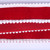 Vickerman QK254511 - Red / White Pom Pom Wired Decorative Ribbon - 1.5" x 10 Yards 